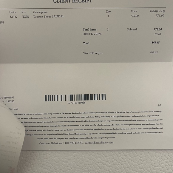 Dior sandals - Picture 9 of 9